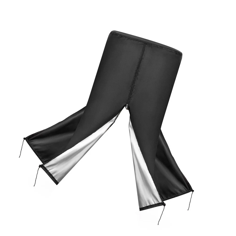 Rotating Shoe Storage Tower Cover with Dual Side Zippers for Quick Shoe Retrieval and Drawstring Hem for Customized Snug Fit