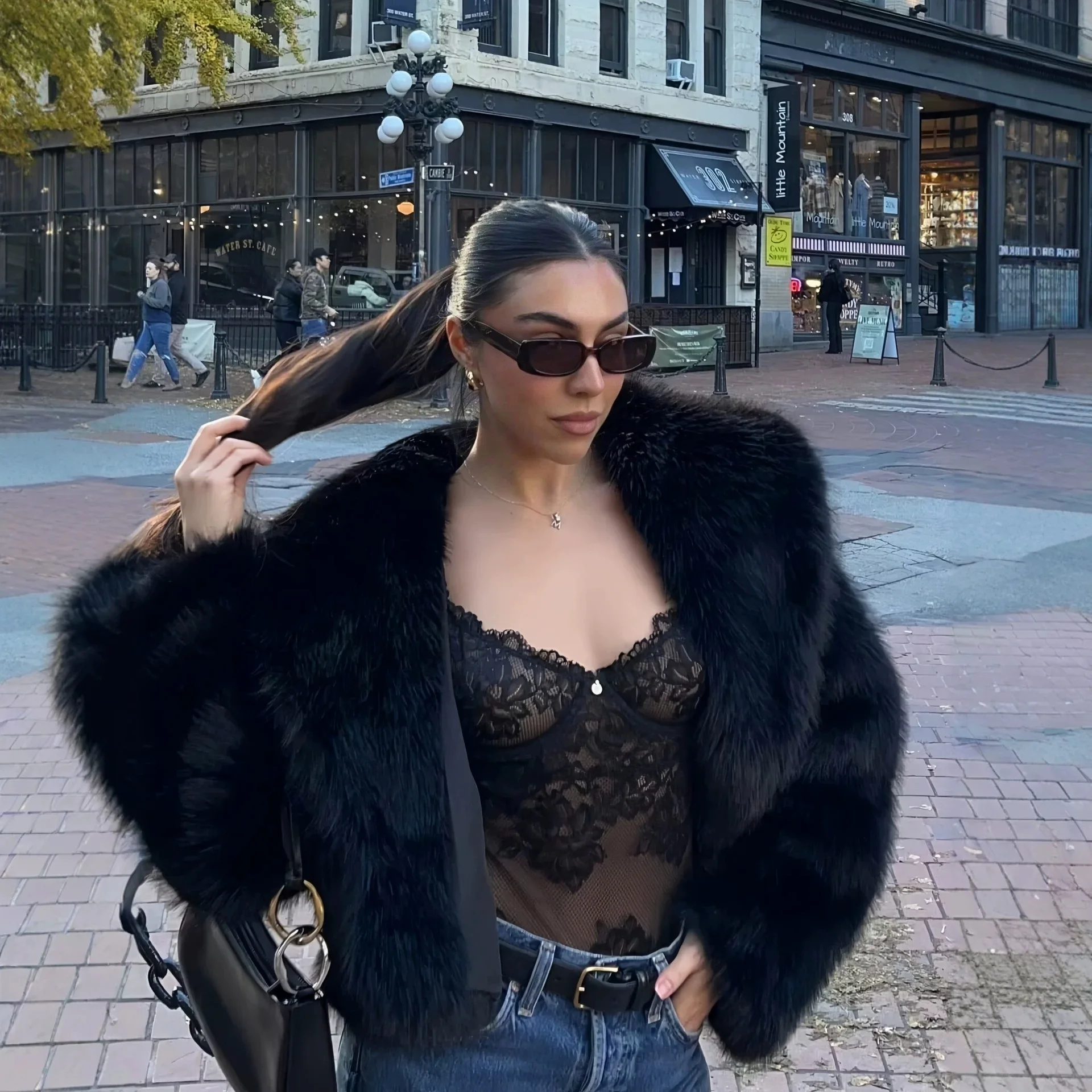 Womens Faux Fur Coat Clothing 2026 New Fashion Casual Imitation Fox Fur Hair Coats Female Short Loose Winter Jacket
