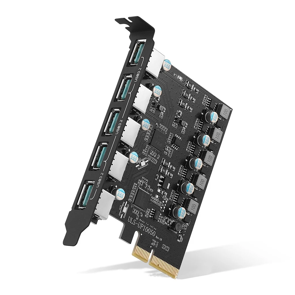 Card PCI-e To USB3.2 Gen 2 7/5/4 Cổng Thẻ Card PCI Express Adapter USB Loại C C Loại E 19Pin Đầu Thẻ Nhớ Mở Rộng