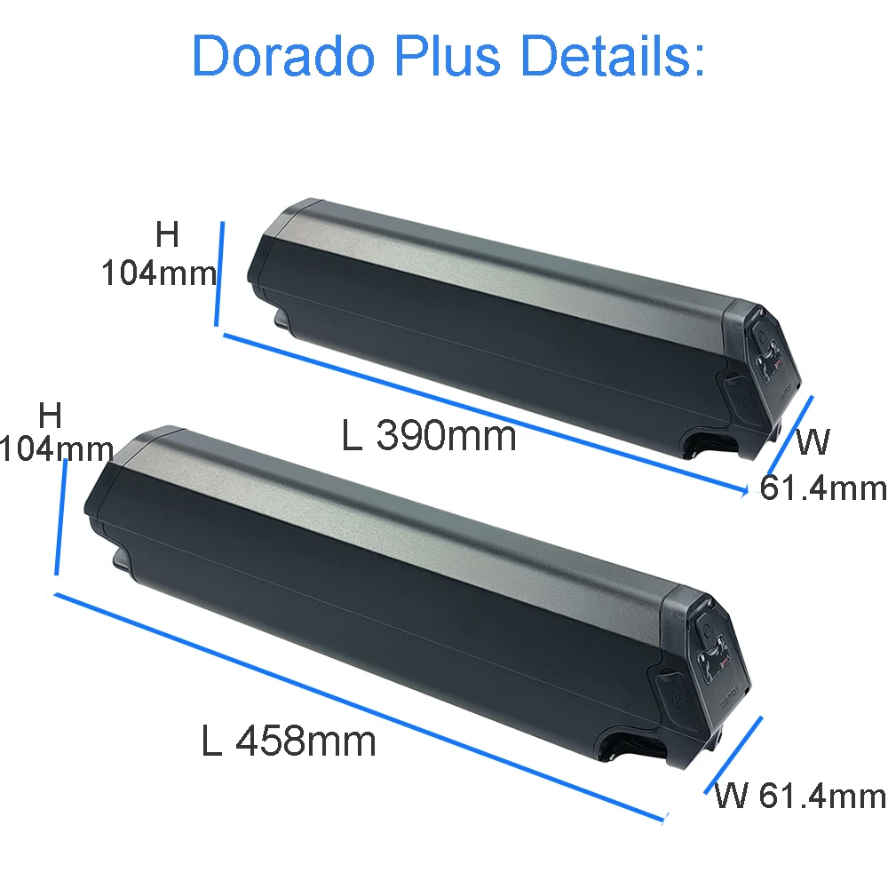Replacement Li-ion Ebike Battery 36V 10.4Ah 12Ah 13Ah 17.5A Dorado Saber E-Bike Battery for Velair Cruiser Nakamura E-Summit 710