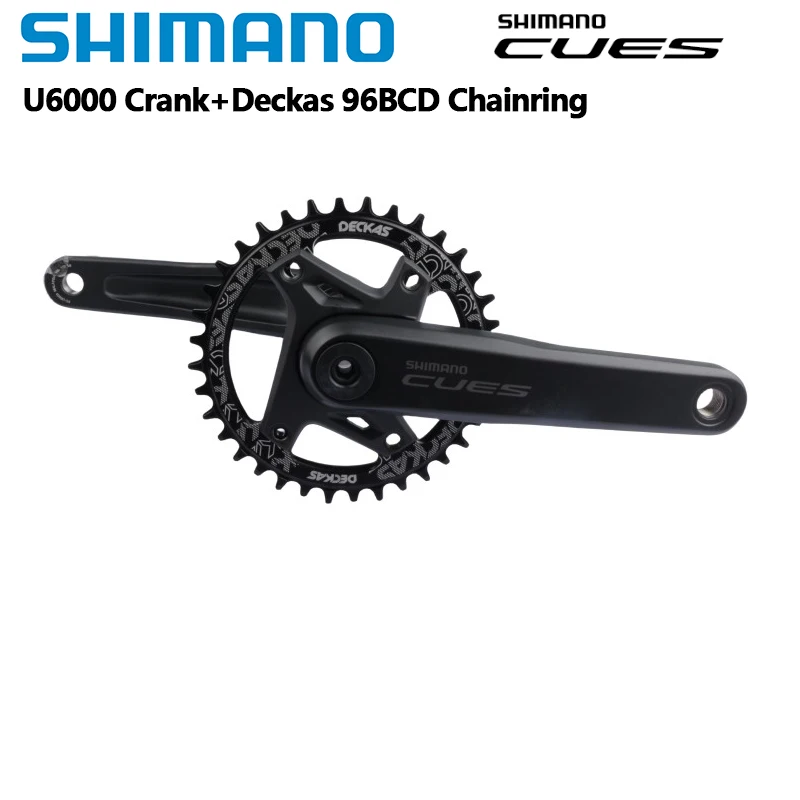 Shimano CUES U6000 Crank With Deckas 96BCD Chainring 30T 32T 34T 36T 38T 170MM Crank For MTB Bike Riding Original