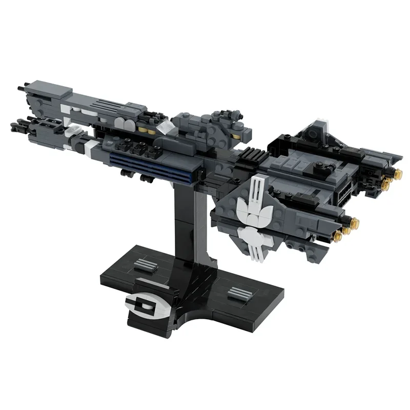 584PCS beliebte spiel modell MOC bausteine militär raumschiff modulare technologie geschenk urlaub montage kinder spielzeug set
