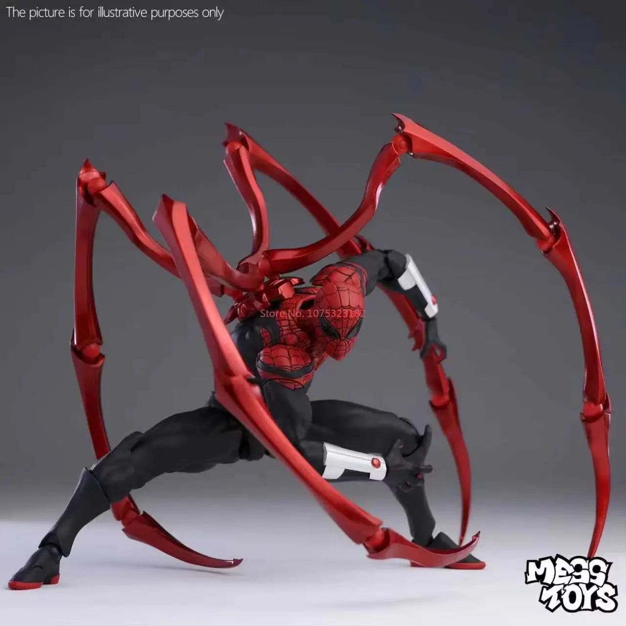 Nuovi giocattoli da disordine Superior Spider Man Messtoys Dottore Polpo Peter Parker Spiderman Vicino Anime Action Figure Regali di compleanno Giocattolo
