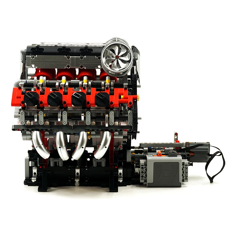 قالب الملك 10130 كتل كلاسيكية عالية الجودة MOC مكتب Orn بمحركات V8 محرك نموذج الطوب تجميع اللعب هدية الكريسماس للأطفال