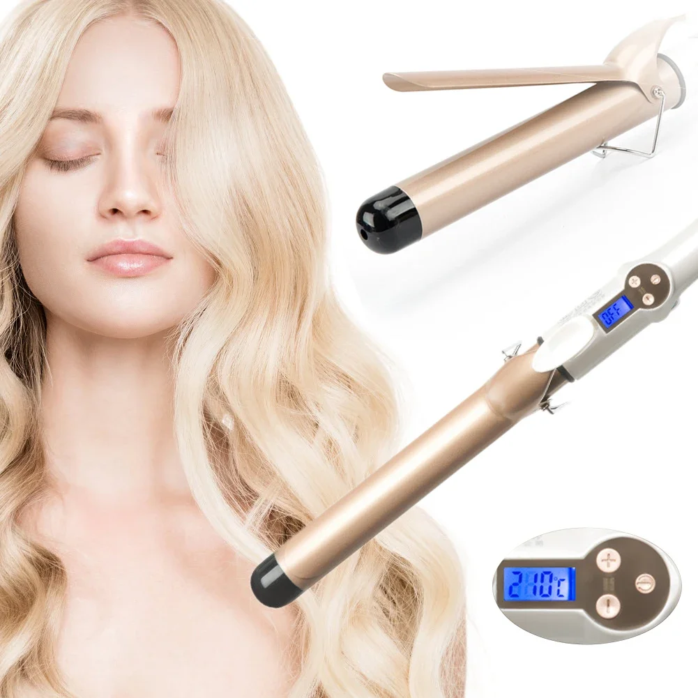 Professional LCD Digital Hair Curler Electric Curling Iron Curling Hair Tools Curling Wand Ceramic Styling 32mm 25mm 19mm