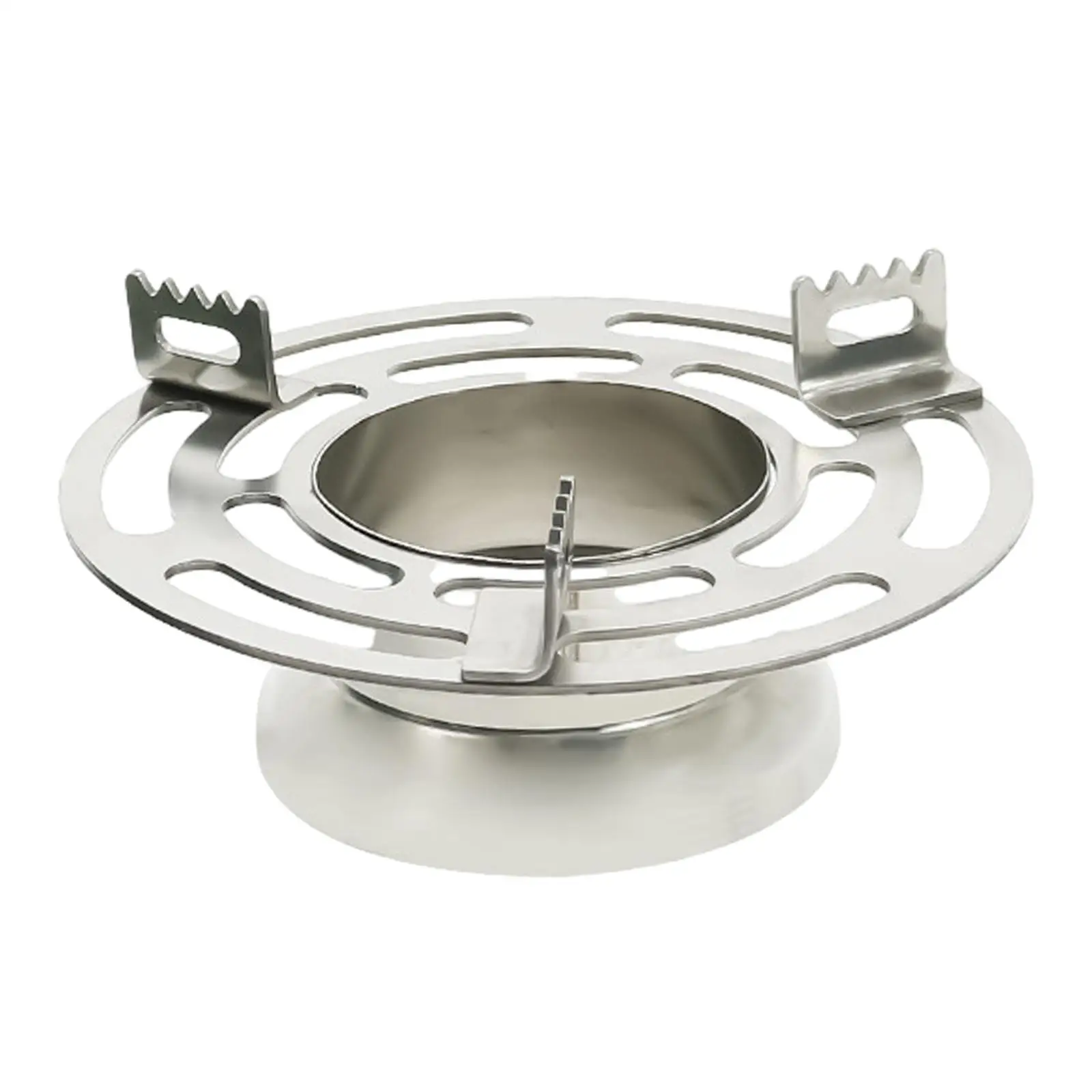 Compact Outdoor Alcohol Pot Rack Stainless Steel Windproof Stove Support for Camping Hiking Backpacking Picnic BBQ Portable
