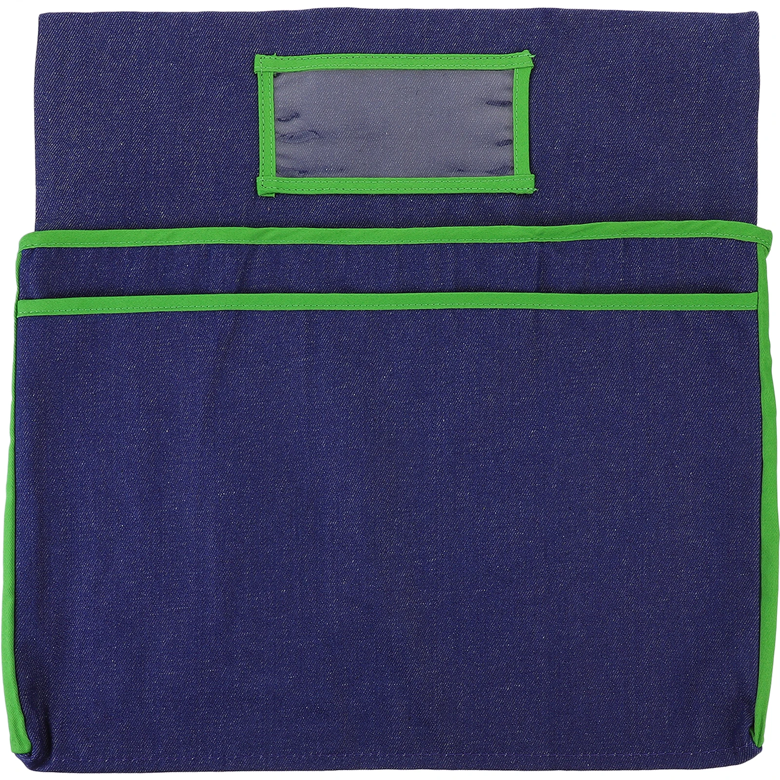 

Sturdy Chair Back Cover Seat Organizer Denim Fabric Reusable Chair Pocket Protector For Classroom Kindergarten Small