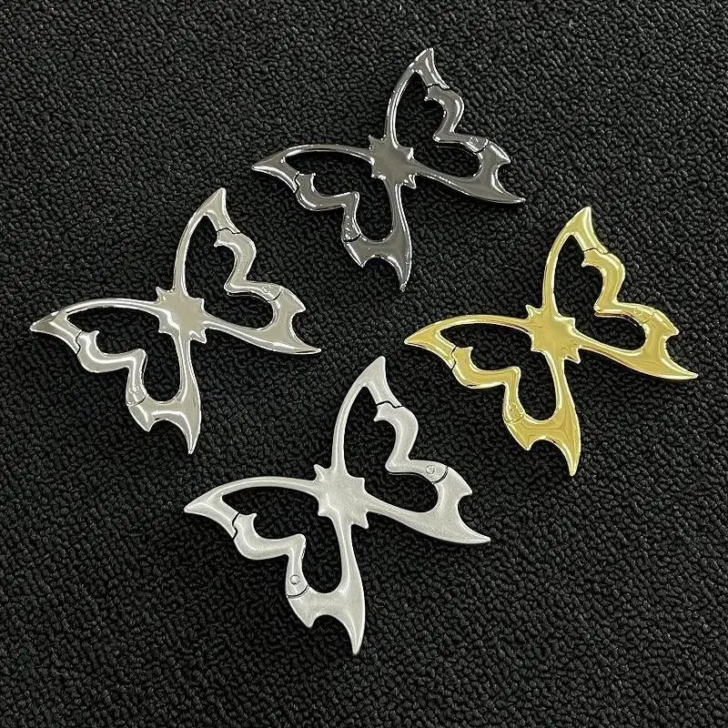 Ausgehöhlter Schmetterling Zinklegierung Schlüsselanhänger Bergsteiger-Gürtelschnalle Taschenanhänger Schlüsselring Karabiner Hüftanhänger – Detail 3