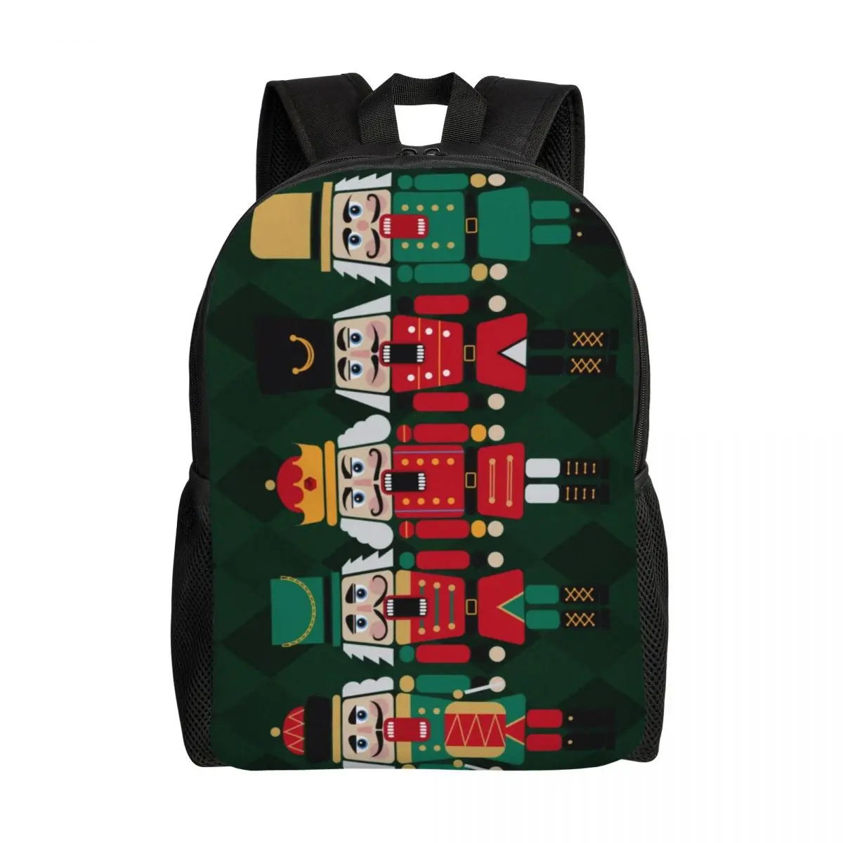 Custom The Nutcrackers Laptop Backpack Women Men Bookbag College School Students Cartoon Christmas Nutcracker Toy Soldier Bags