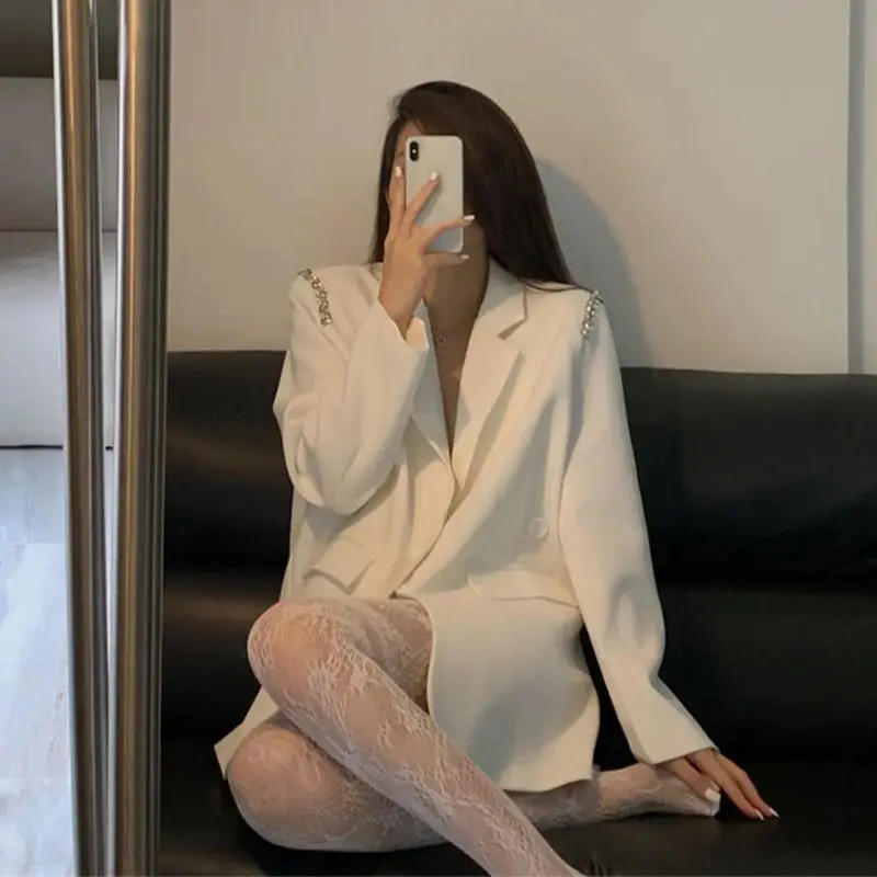 

Autumn Women'S Clothing High Quality Blazer Sumemr Ready Cool External Festival Slim-Fitting Milk Sweet Fluorescence Looks