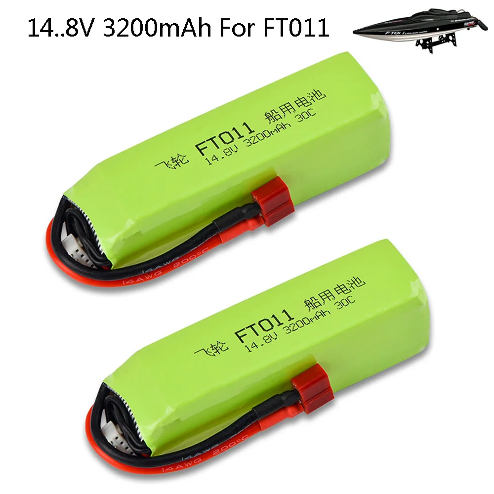 Upgraded 3200MAH 14.8V T Plug Lipo-Battery for FT010 FT011 High Speed Remote Control Boat toys parts 14.8V high capacity battery