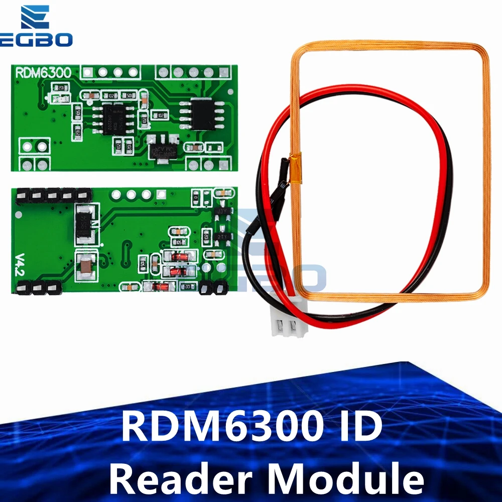 وحدة قارئ RFID لاردوينو ، نظام التحكم في الوصول إلى الإخراج UART ، DIY ، خذز Khz ، RDM6300 ، 1