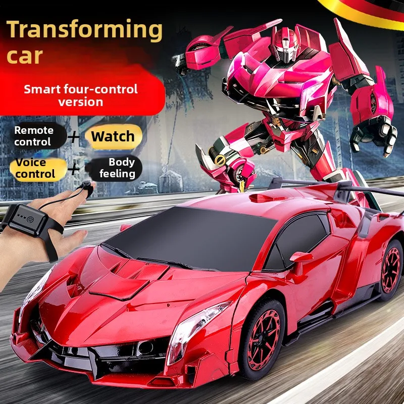 

Gesture Sensing Transforming Remote Control Car Rechargeable Four-Wheel Drive Racing Car King Kong Robot Children's ExtraToy Car