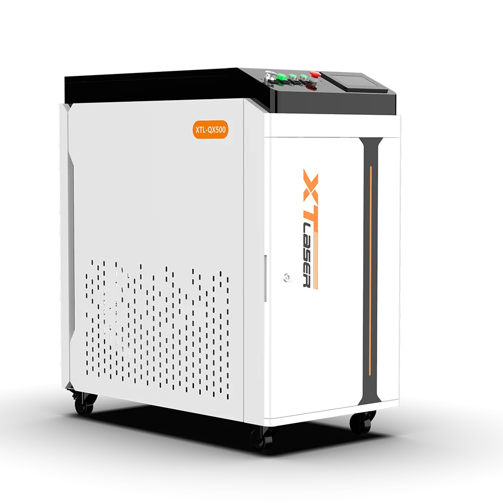 سعر المصنع، آلة التنظيف المستمر بالليزر النبضي المحمولة بسعر منخفض للغاية، معدات تنظيف المعادن متعددة الوظائف