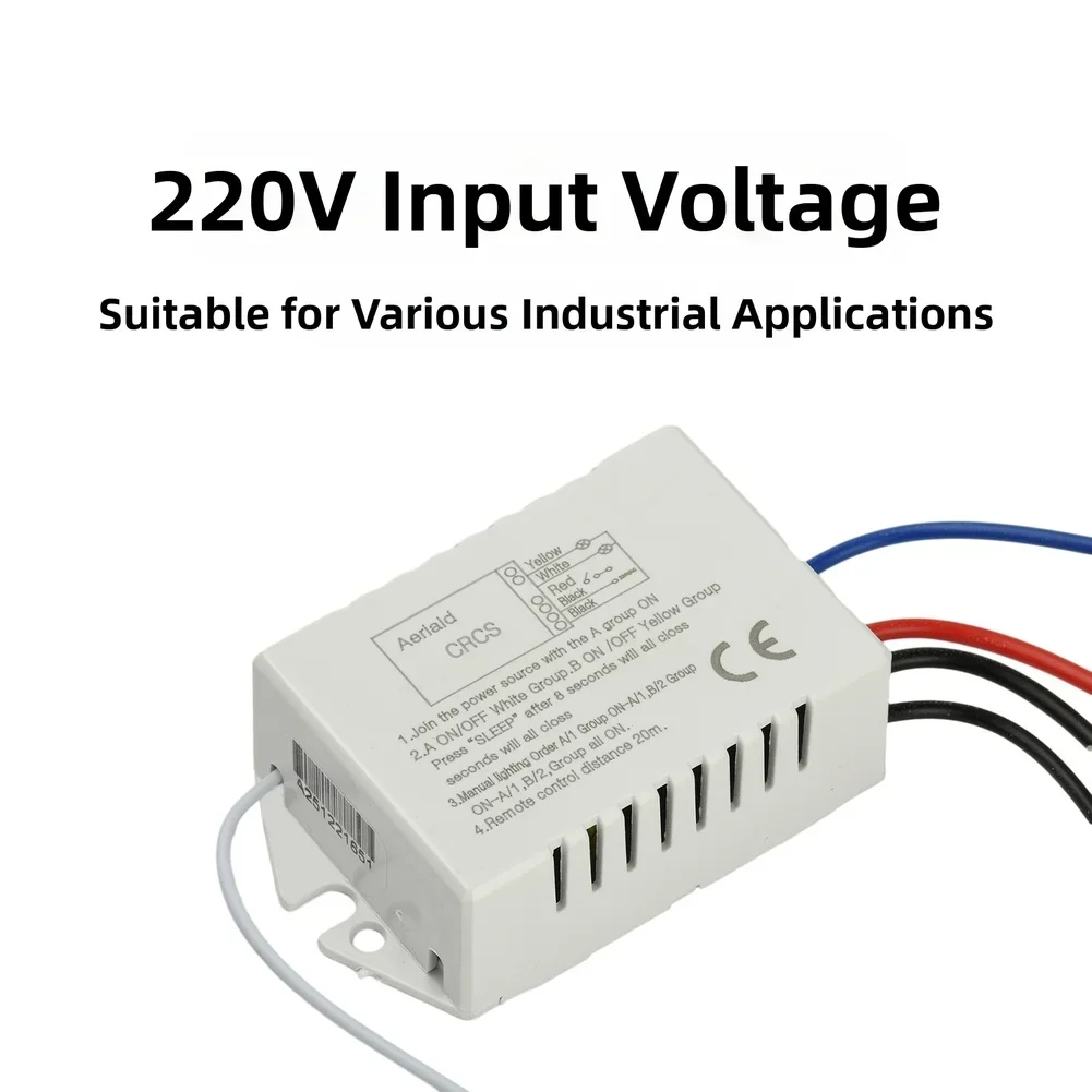 220V AC Wireless Remote Control Switch With 1 2 Or 3 Way Switching Capability For Customizable Light Control Applications