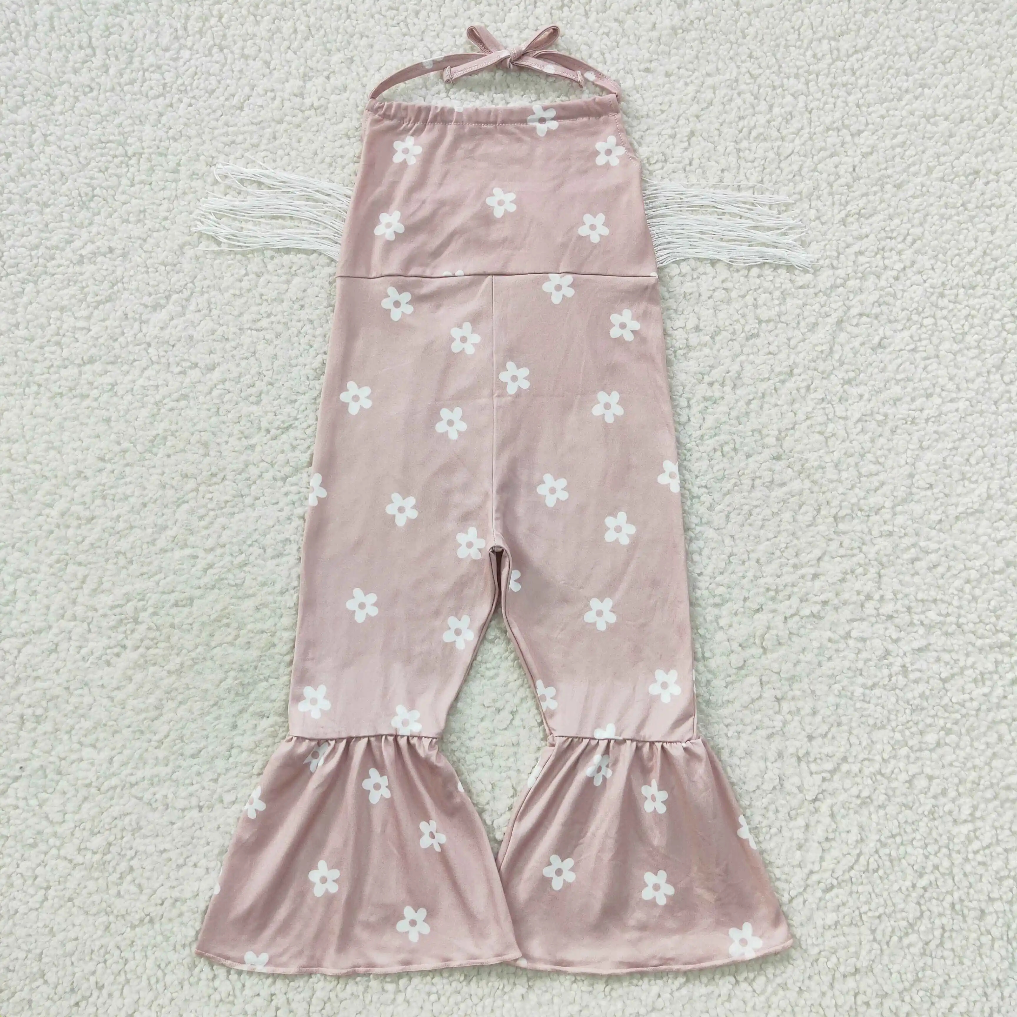 R​eady To Ship Sassy Baby Onesie Clothing Toddler Girl Strap Jumpsuit Boutique Kids Floral Bodysuits