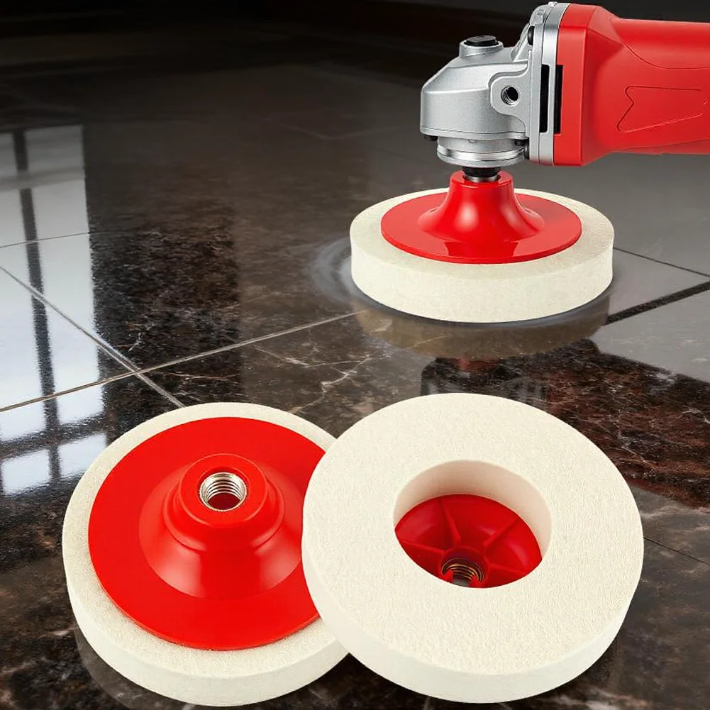 

115mm/125mm Wood Flat Polishing Wheels Pad Grinding Disc For Metal Stone Glass Angle Grinder Power Tools Accessories