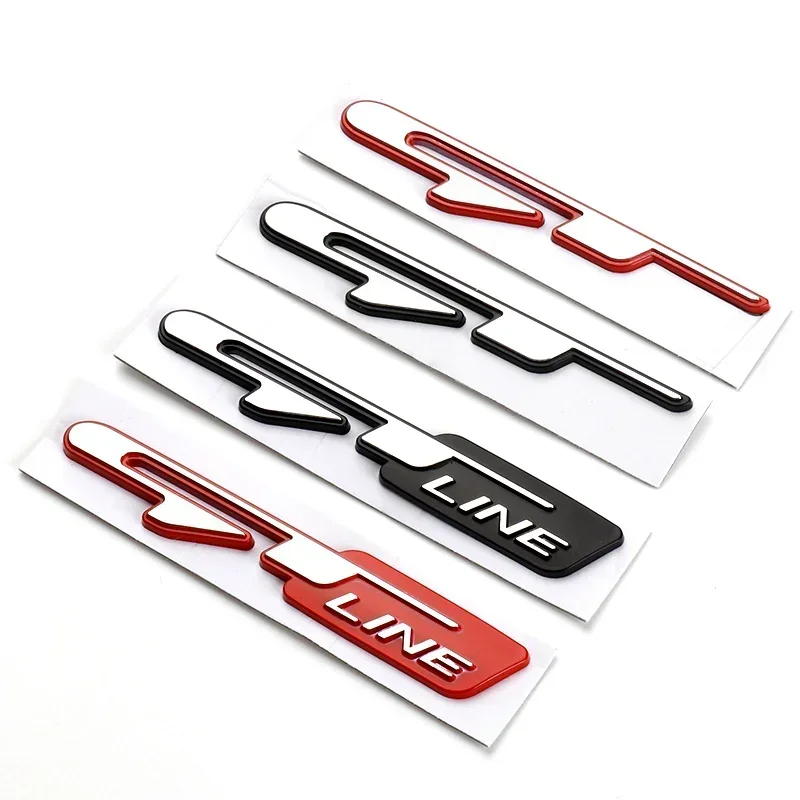 

3D GT Line Logo Car Trunk Emblem Badge For KIA Pro Ceed Sportage Picanto Seltos K5 Stonic GTLine GT Line Sticker Accessories