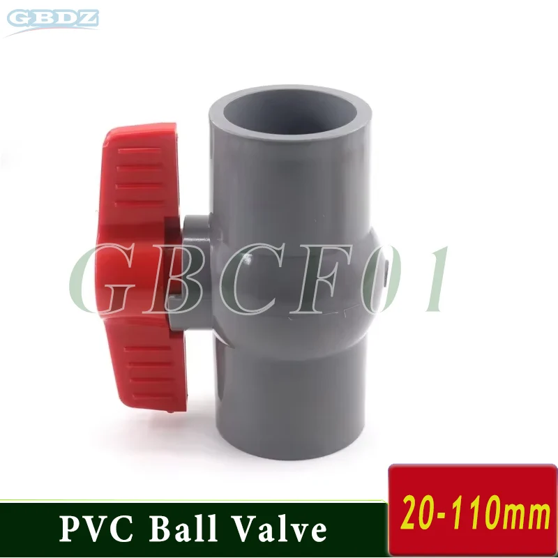 

20/25/32/40/50mm-110mm Thread and Socket Type Pipe PVC Valve Agriculture Garden Plumbing Accessories Irrigation Fittings