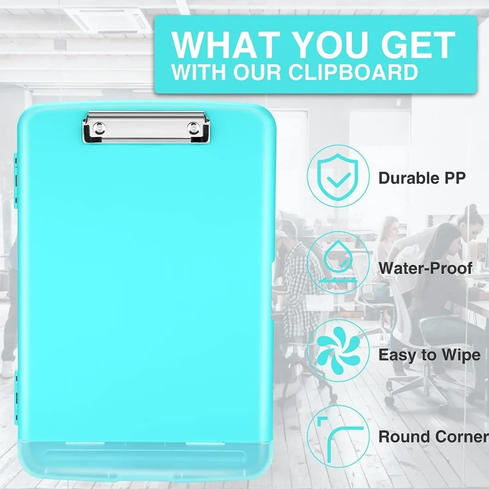 High Capacity Storage Clip Board Box Clipboard Wtih Pen Holder File Box Nursing Teacher Clipboard Folder for Office School Work