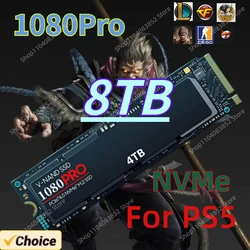 New 1080PRO 8TB 4TB 2TB 1TB SSD Hard Disk M2 2280 NVMe PCIe Gen 5.0 x 4 Internal Solid State Drive for PC Laptop PS4 Desktop PS5