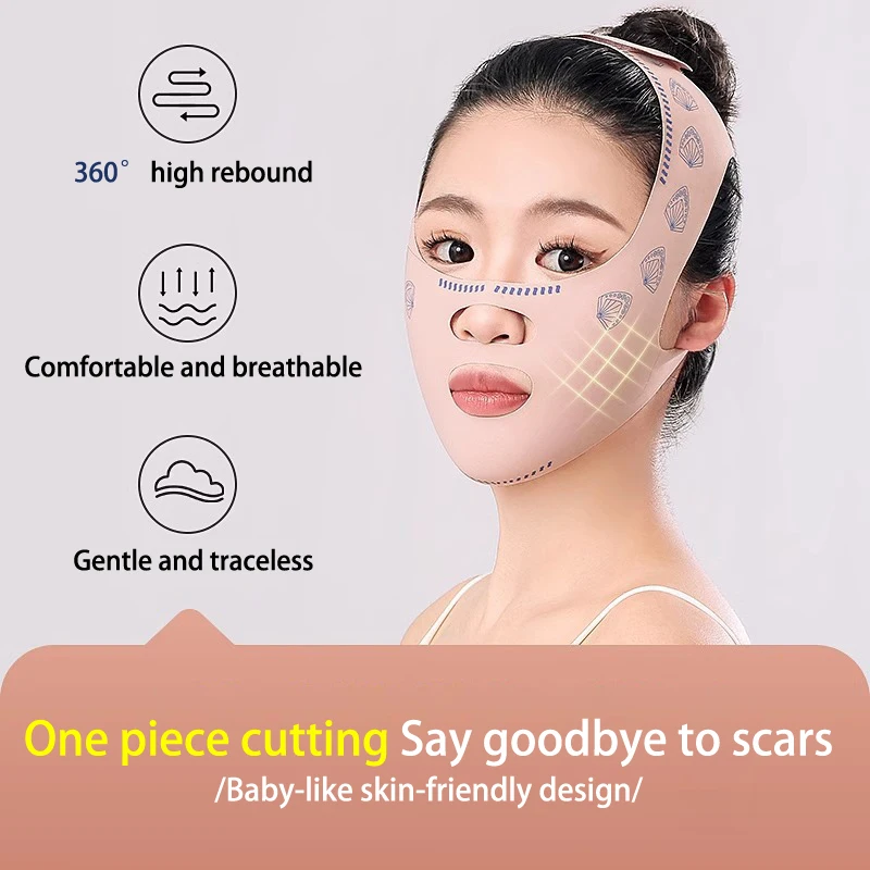 Kinwang Afslankende Bandage V Shaper V-Lijn Lifting Masker Face Lifting Anti Rimpel Band Slaapmasker Schoonheid Gezondheid