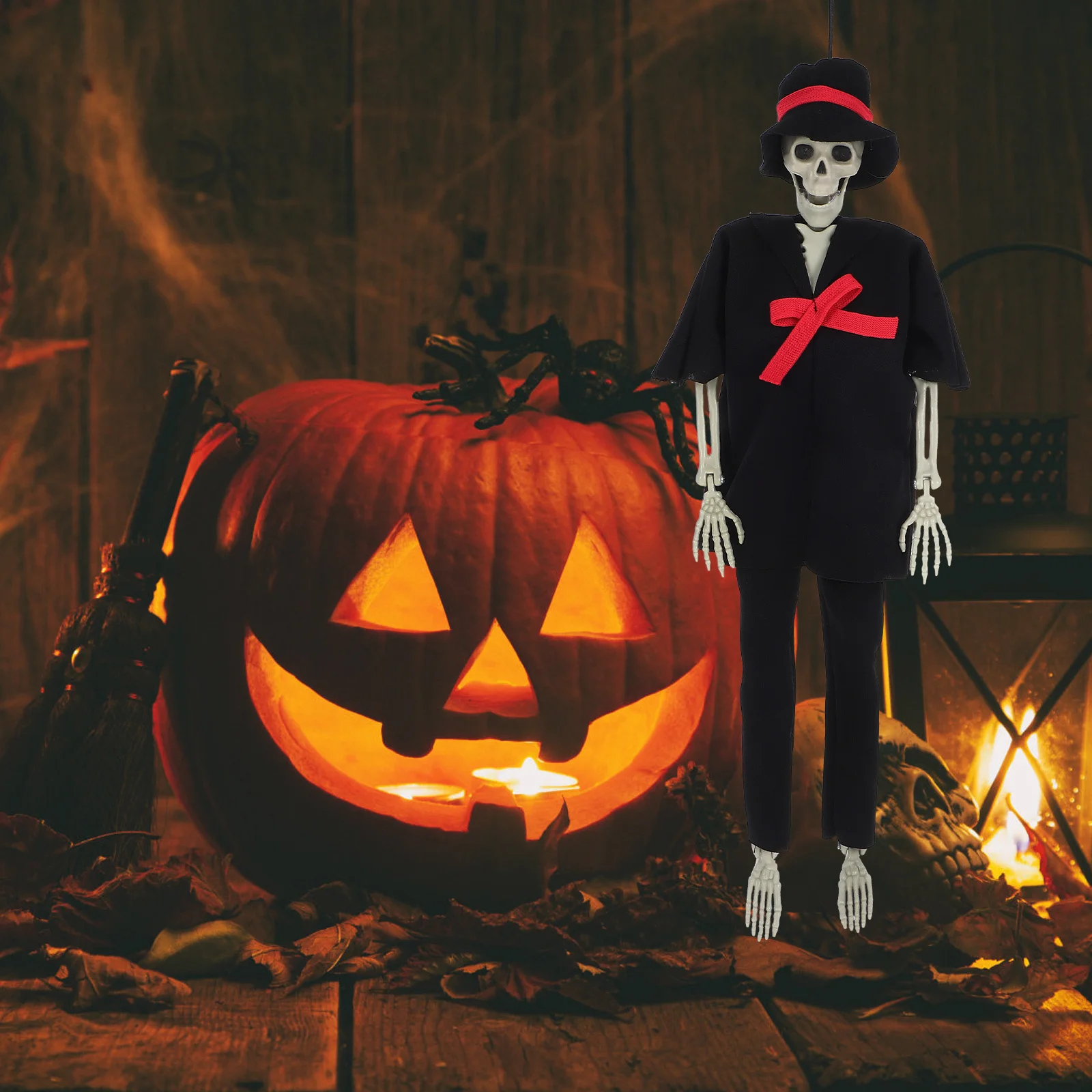 

Хэллоуин Свадебная статуя Жених Настольное украшение Пластиковый орнамент для домашнего офиса Фигурка черепа