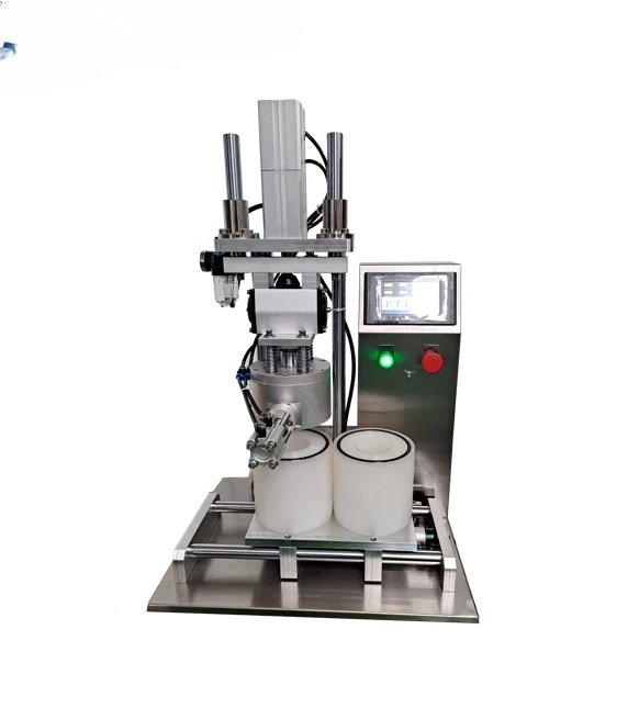 

Small semi auto pneumatic vacuum jar lid twist off sealing capping machine, vacuum capper sealer for glass jam sauce cream jars