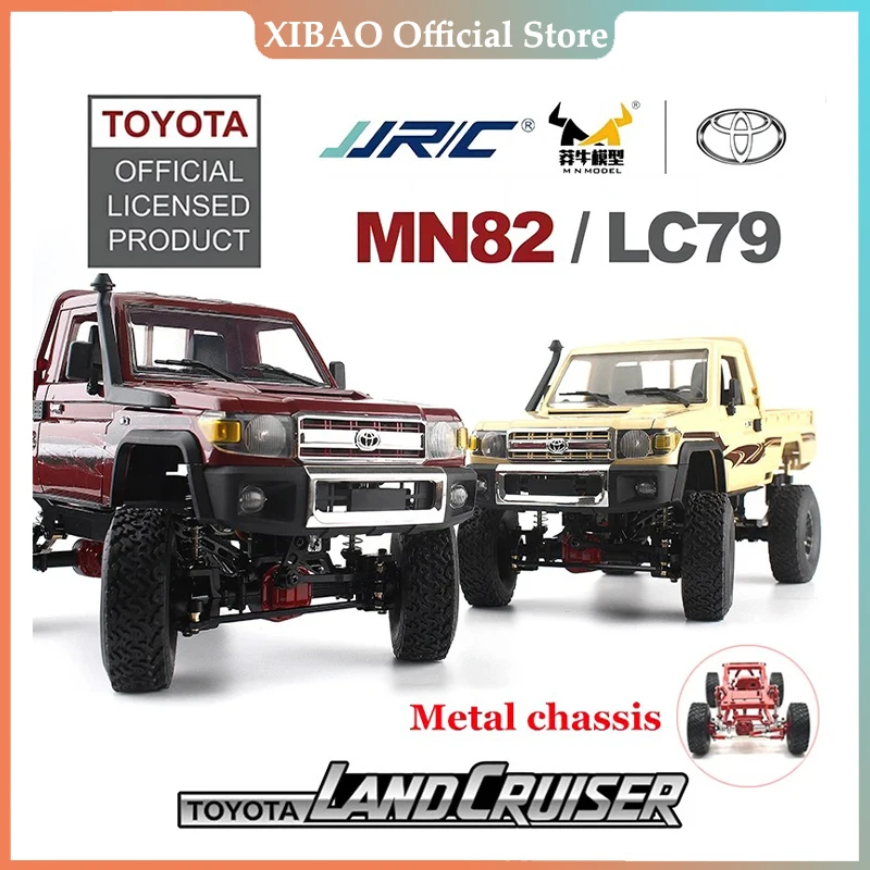 Metal MN82 Remote Controlled Climbing Off-road Vehicle 1:12 Full Scale 4WD for Toyota LC79 Simulation RC Model Children Toy