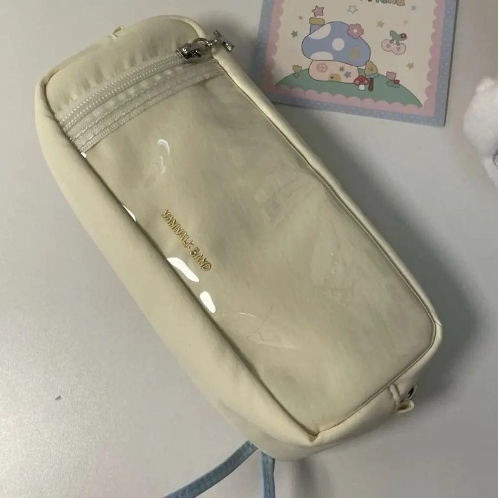 High Quality Drawstring Design Pen Bag Zipper Multifunctional Pencil Case Large Capacity Pen Box School Office