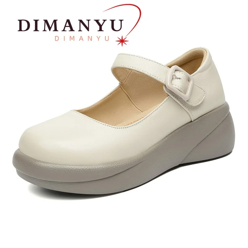 

DIMANYU Women's Lolita Shoes Genuine Leather 2026 New Spring Shoes Women Large Size Platform Fashion Mary Jane Shoes Women