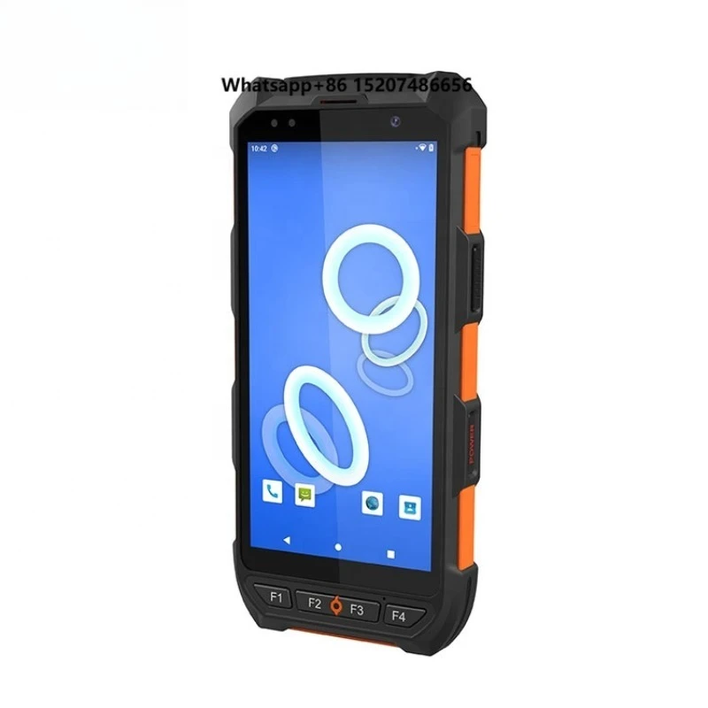 Portable Pda Android 134.2khz Cattle Animal Rfid Reader with Barcode Scanner for Livestock Farm Tracking Management System