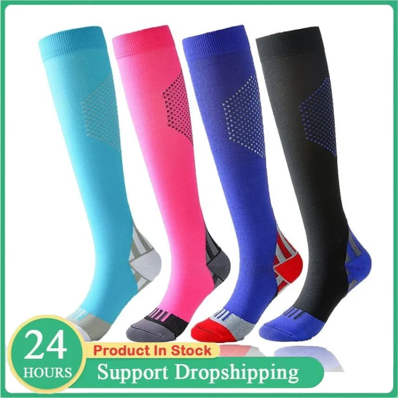 

Net Red Honeycomb Calf Jump Compression Socks Autumn and Winter New Long Tube Ski Climbing Socks Men and Women Hiking Socks