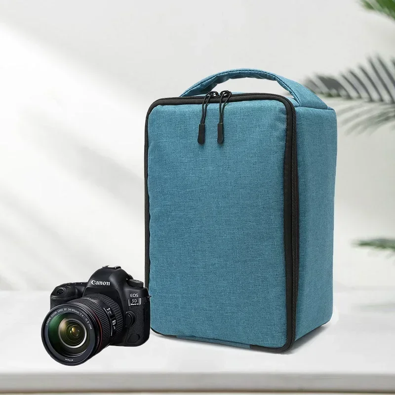 DSLR Camera Inserts Bag Waterproof Portable Inner Partition Padded Protector Bag Super Thick Drop-Proof Liner Inserts Handbag