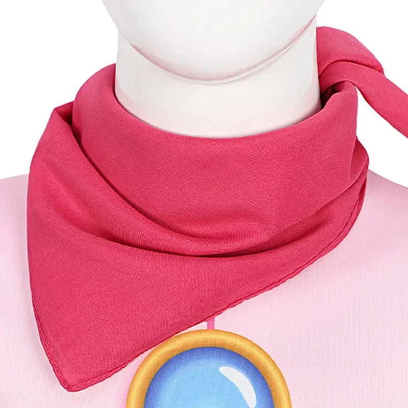 Bear House Movie Princess Peach Cosplay Zenti Polyester Zentai Party Jumpsuit Halloween Costume Women Girls 2025 PPT01..