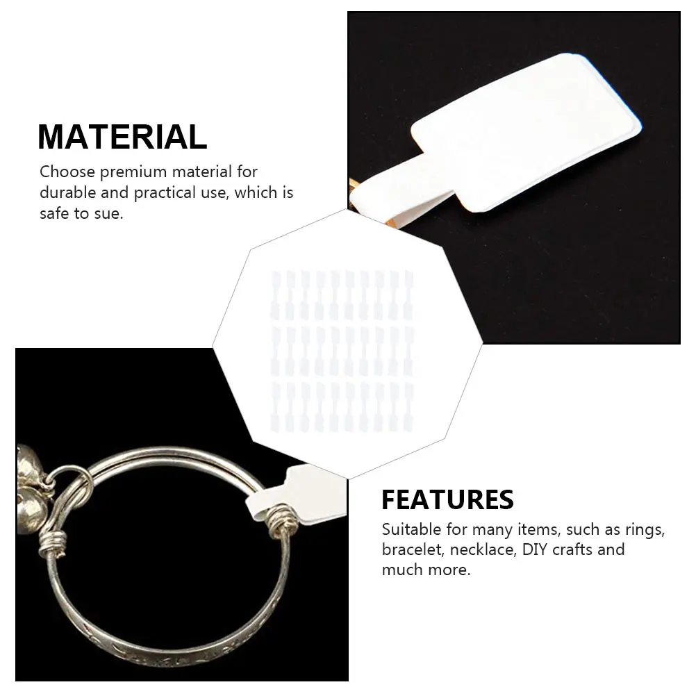 

300 Pcs Jewelry Tag Customizable Tags Blank Price Label Small Labels Practical Stickers Adhesive Paper