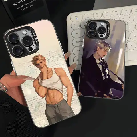 Aaron Warner S-Shatter Me Phone Case For iPhone 14,16,12,15,13,17,11,E,Pro,Max,Plus,Air,Mini Black Soft Cover