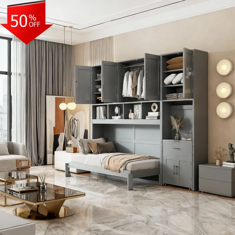 침대 프레임 및 가구 홈 머피 침대 이미지