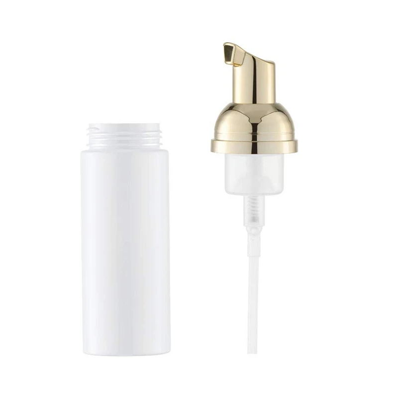 50ML/1.7Oz Foam Bottle With Gold Pump, 6Pcs, Empty Travel Foaming Dispensers For Soap, Shampoo