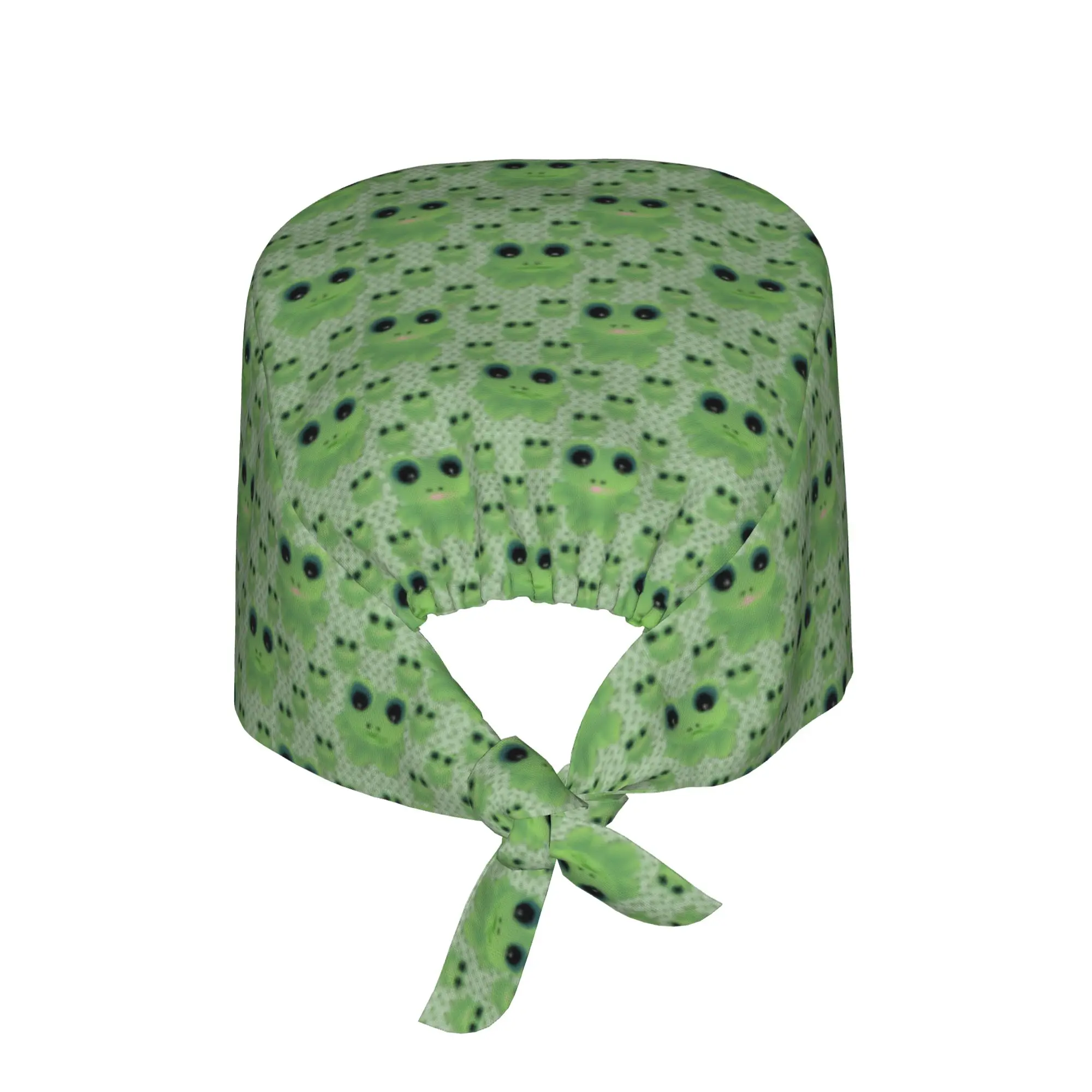 Adjustable Frog Animal Lover    Working Hat Women Men For Leap Year Scrub Caps Scrub Nursing Doctor Surgeon Cap for Nurse