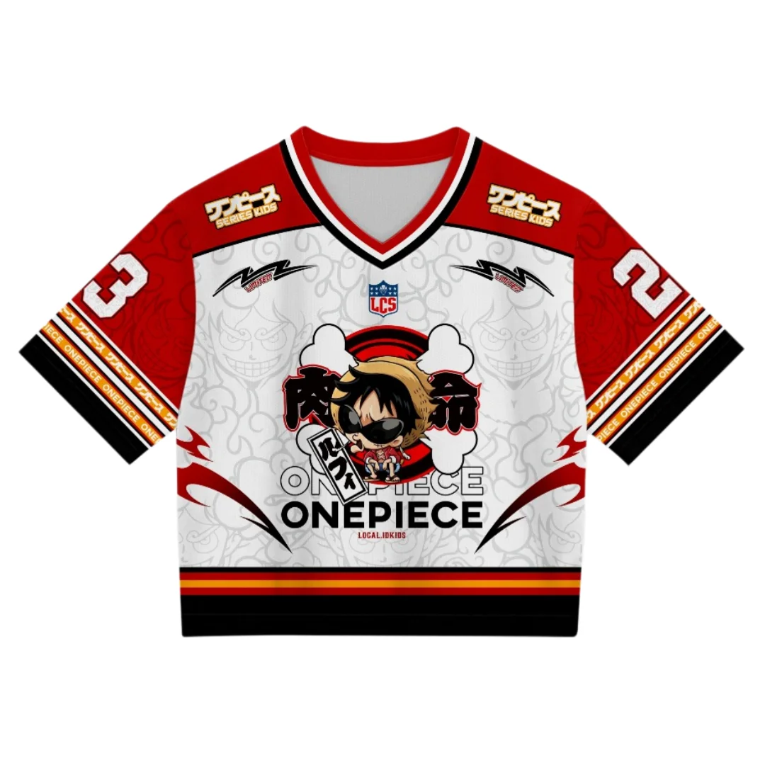 

Bandai Monkey D. Luffy #23 Jersey One Piece Anime Adult Kids Athleisure V-Neck T-Shirt Summer Quick-dry Soft Comfy Lightweight