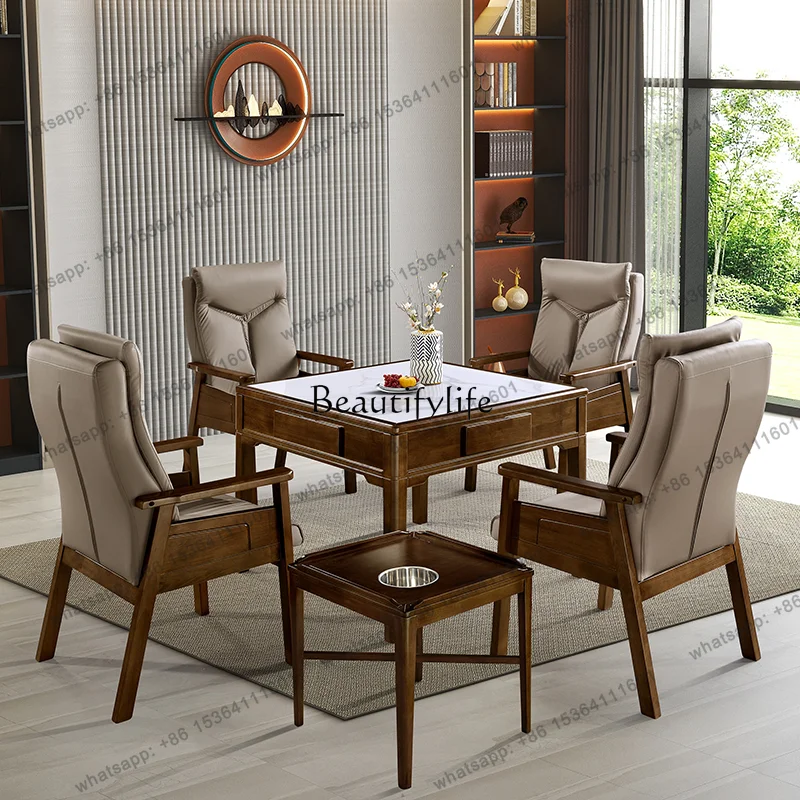 Customizable Bass Mahjong Machine Automatic Modern Dining Table Dual-purpose Mahjong Table