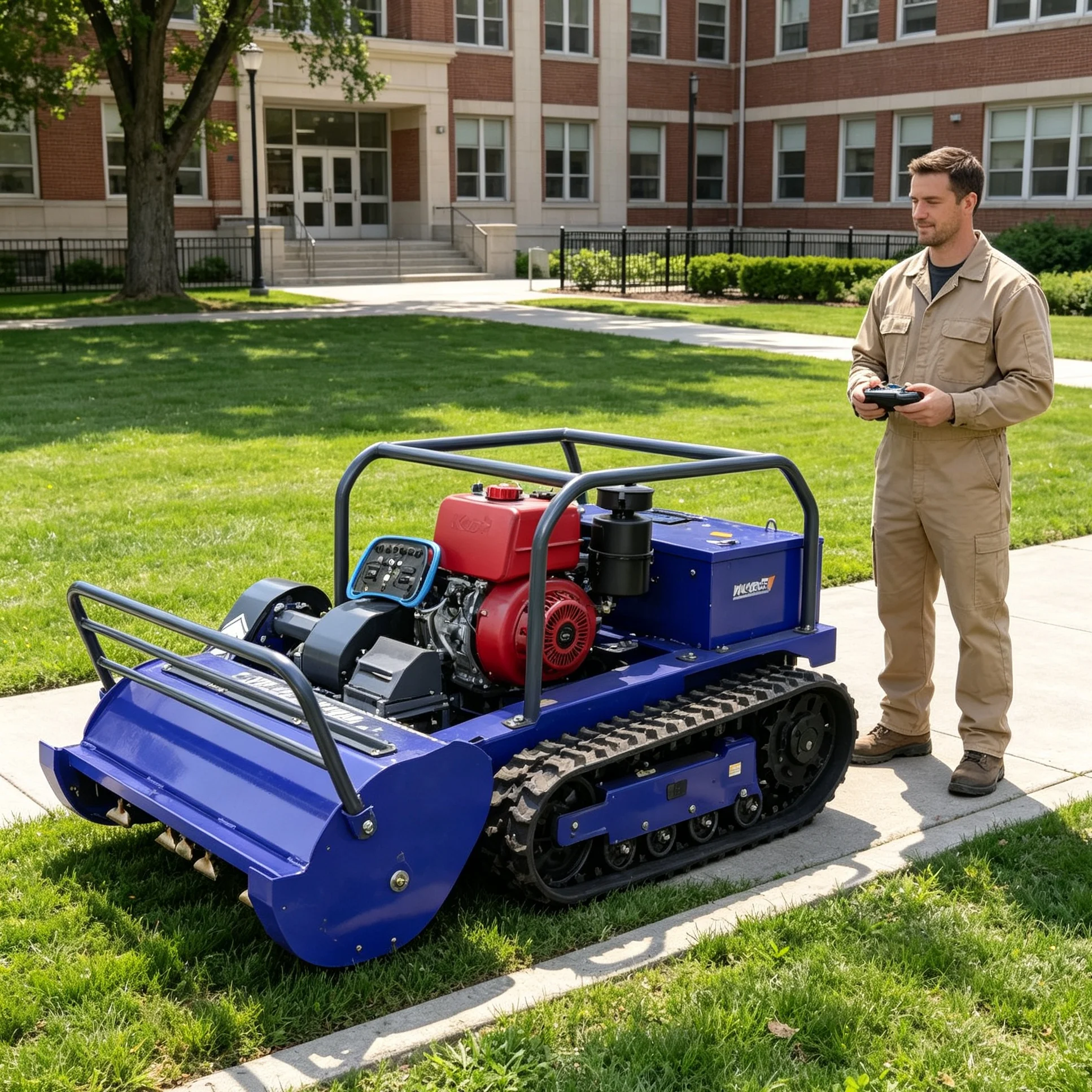 Customized Mountain‑Side Vineyard 800S Wireless Lawn‑Mowing Robot, Wear‑Resistant Hammer‑Blade, Equipped With Display Screen Mon