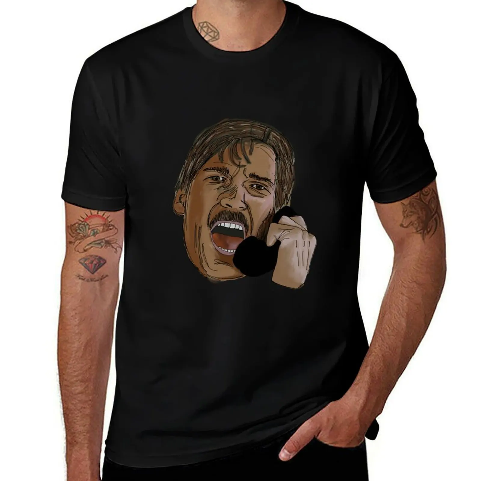 Turn it off! Tom Atkins T-Shirt Plus Size Street Style Tee