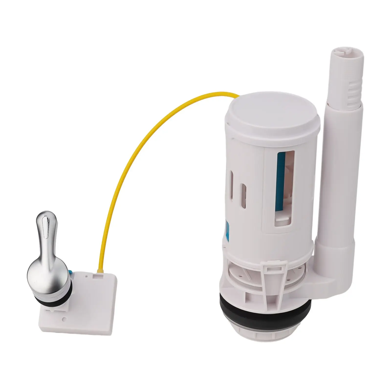 

Клапан двойного слива с проводным управлением, пластиковый, для унитаза, сливной клапан, переливной рычаг, запчасти для сливного бачка, аксессуары для ванной комнаты