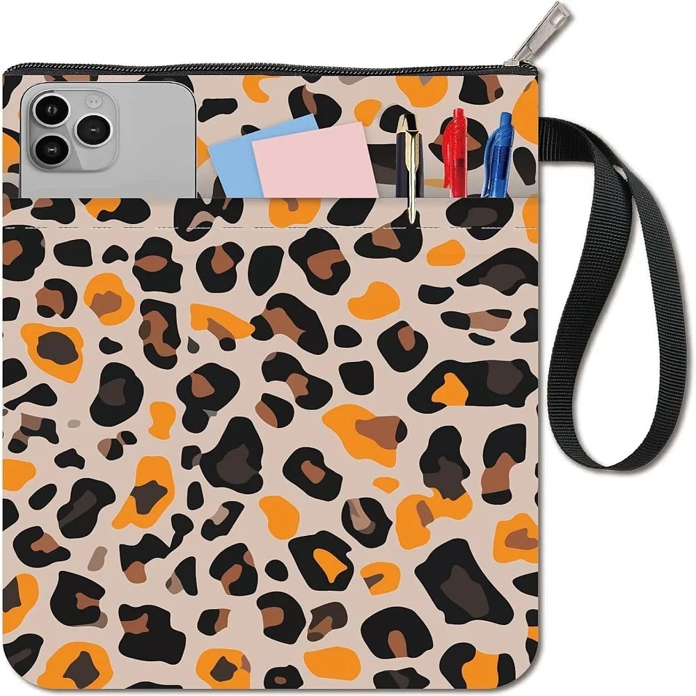 Cloth Book Cover Notebook Wraps Rectangle Leopard Print 280x220mm
