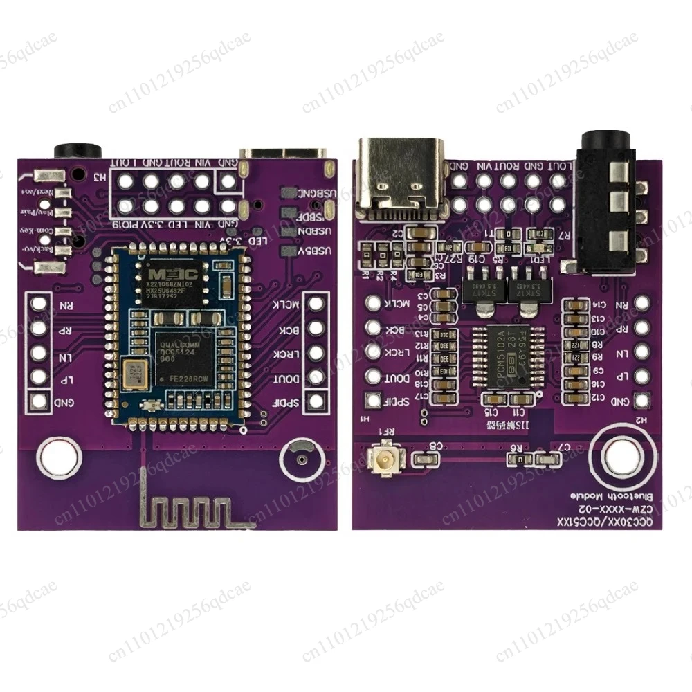 QCC5124/ QCC5125 /QCC3084 Bluetooth 5.1 +PCM5102A DAC Decode I2S USB Sound Card 32bit 96K LDAC for DAC Amplifier