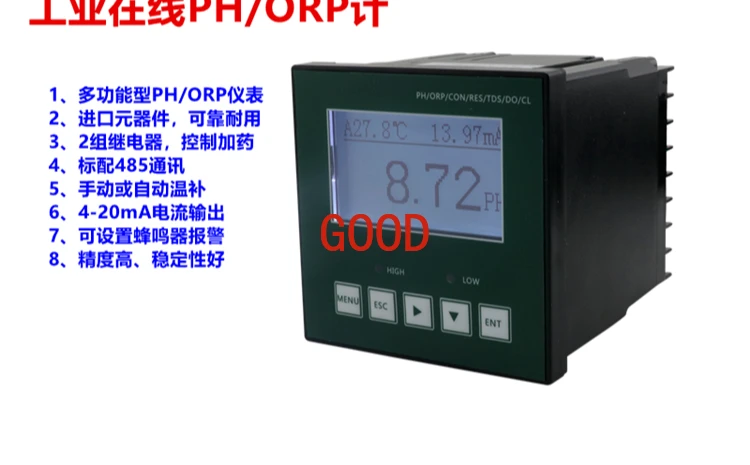 

Industrial online pH meter pH electrode pH meter probe Industrial online ORP controller acidity meter