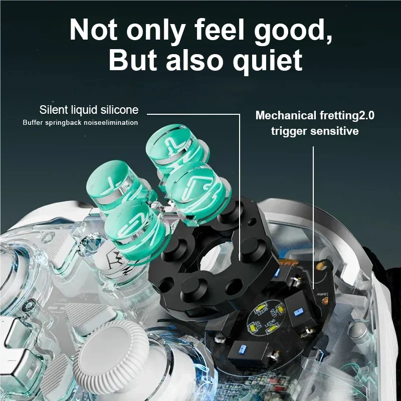 Aolion K20 TMR Joystick für Switch 2 RGB Wireless Gaming Controller mit Ladestation Gamepad Hall Trigger für Switch/PC/Telefon