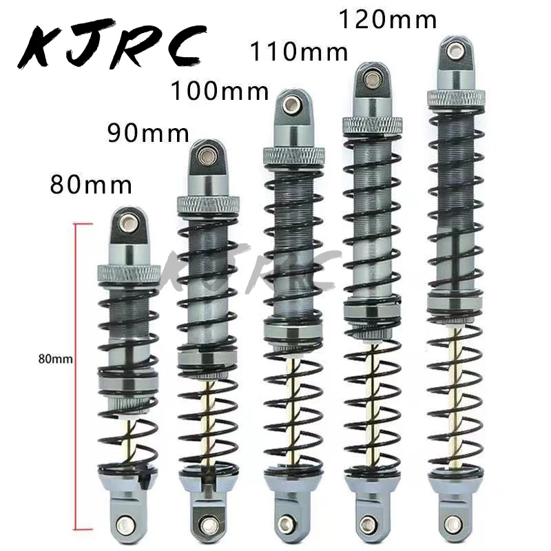 

4pcs Metal Shock Absorber Oil Damper 70mm 80mm 90mm 100mm 110/120mm for 1/10 RC Crawler Car Axial SCX10 90046 AXI03007 TRX4 TRX6